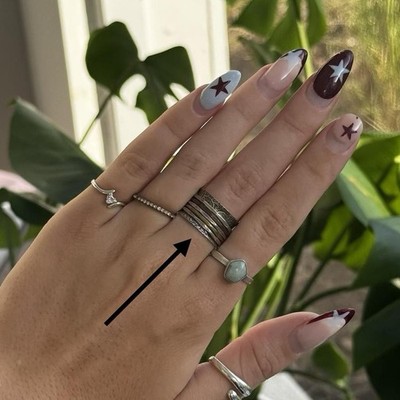 925 Sterling Silver Tri Color Spinner Band Ring Size 6