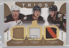 2015 Upper Deck The Cup Trios Jerseys 6/10 Shea Theodore Nick Ritchie Patch 03uh