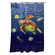 Betsy Drake Sea Turtle Shower Curtain