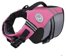 VIVAGLORY Dog XS LIFE JACKET Vest Extra Small Pink Water Boats Adjustable NWT