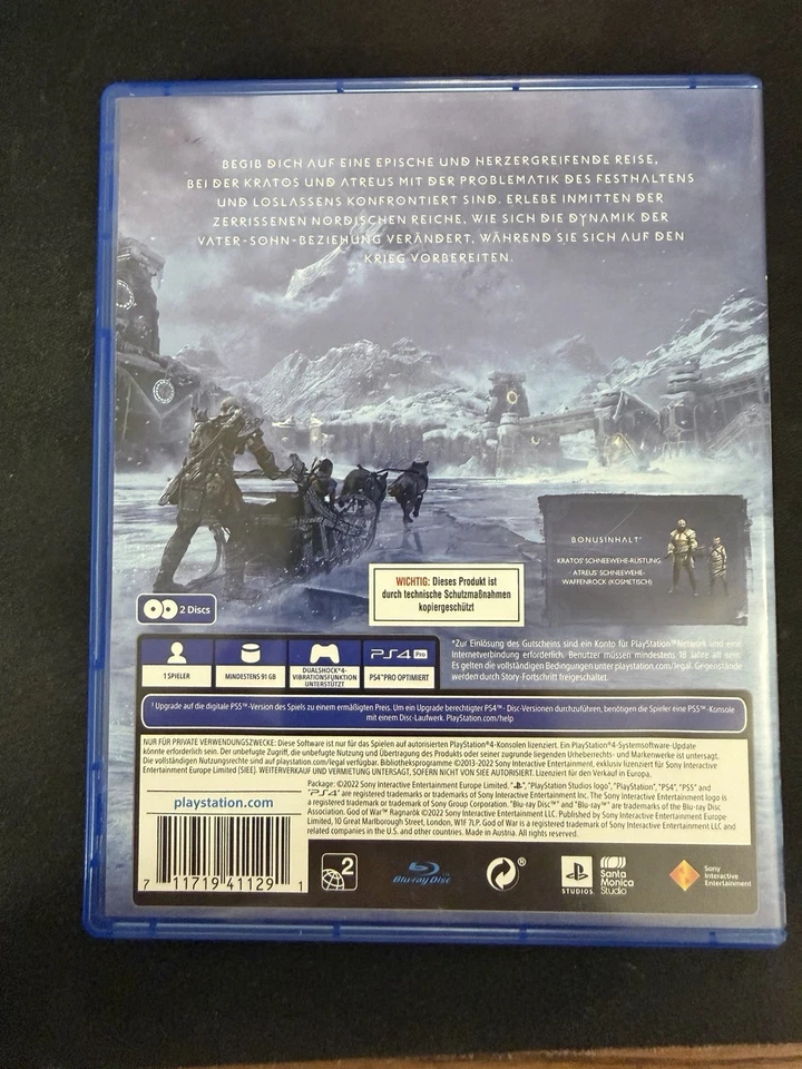 God of War: Ragnarök - Sony PlayStation 4, Launch Edition, PS5 Upgrade Verfügbar, Foto 2 von 2
