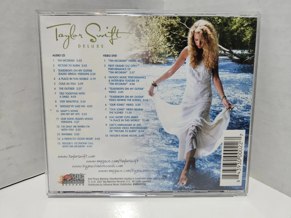 Taylor Swift Debut CD+DVD Lenticular 3D Cover Deluxe Limited Edition 2007 - Image 3 of 4