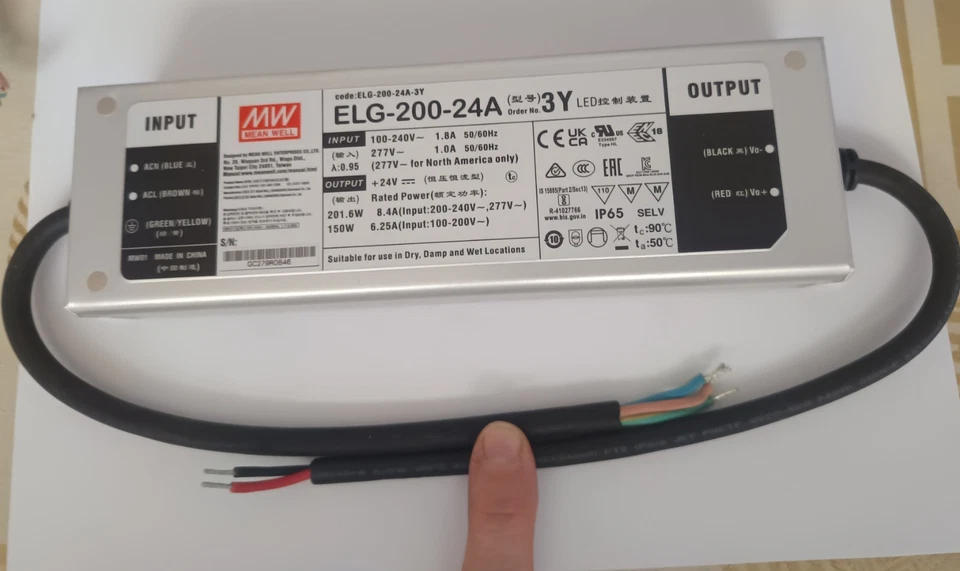 Meanwell ELG-200-24A Led Driver