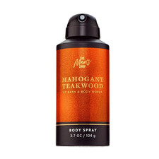Body Spray for Men, Mahogany Teakwood Scent, Men  S Spray with Long-Lasting Perso