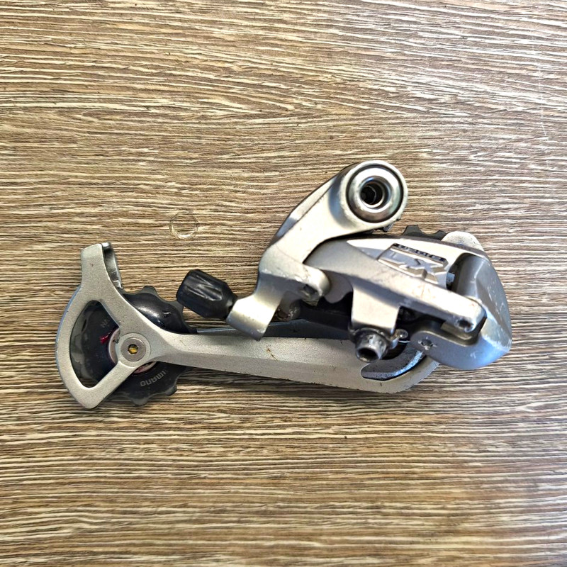 Shimano Deore LX RD-M581 9 Speed Rear Derailleur Silver Long Cage MTB Vintage