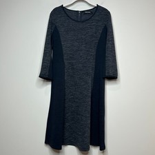 Neesha Gray and Black Knit Dress Size L