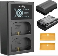 SmallRig LP-E6NH Dual Charger  2x2040mAh Battery Kit USB-C LCD Canon R5 R6 R7 5