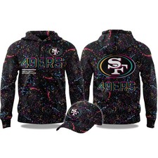49ers Crucial Catch 2025 Hoodie All Over Print Size S-5XL