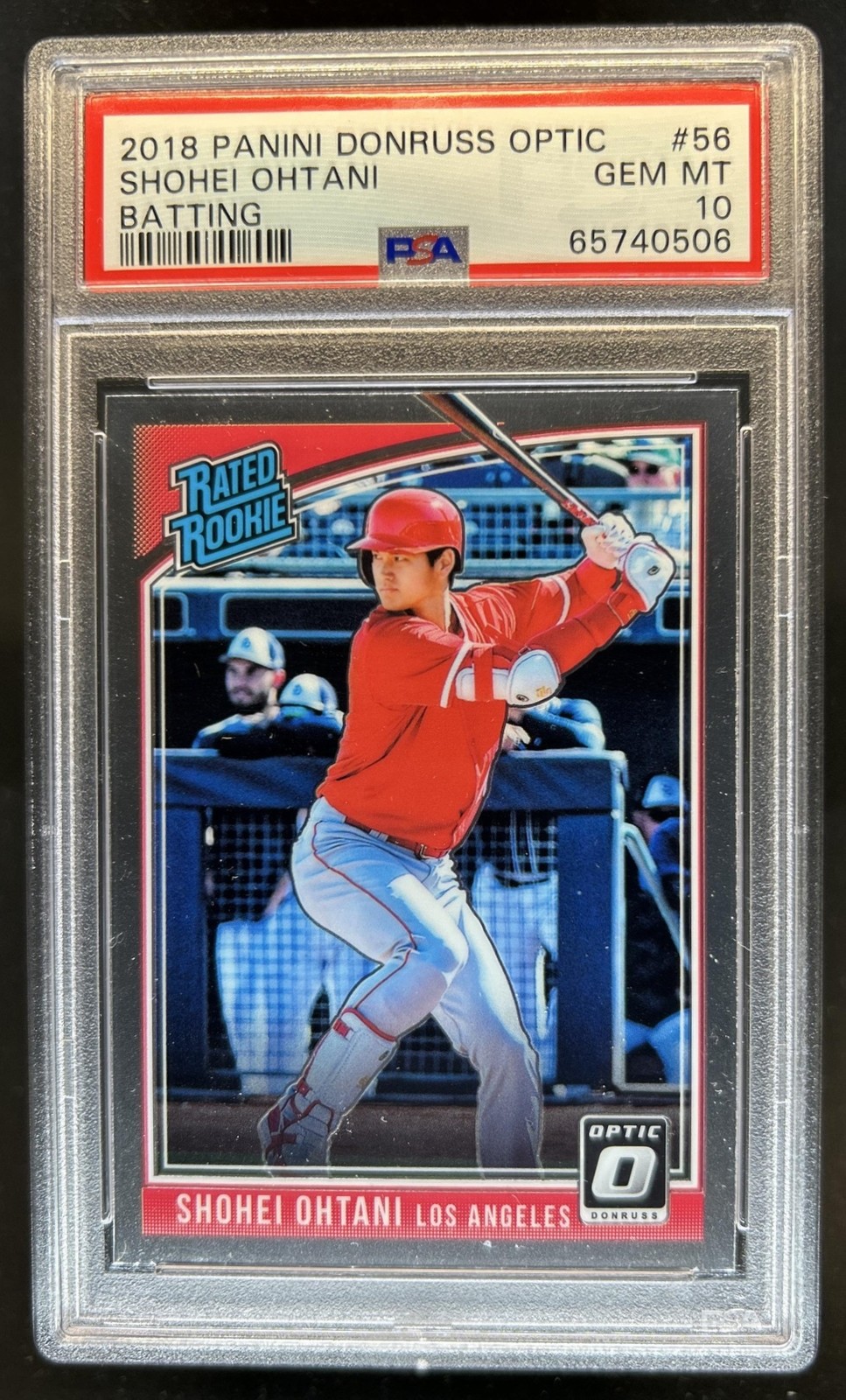 2018 Panini Donruss Optic Shohei Ohtani RC Rated #56 Angels PSA 10 Rookie