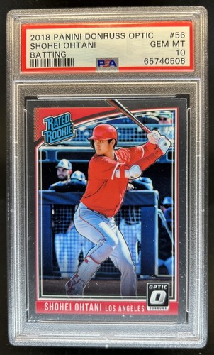 2018 Panini Donruss Optic Shohei Ohtani RC Rated #56 Angels PSA 10 Rookie