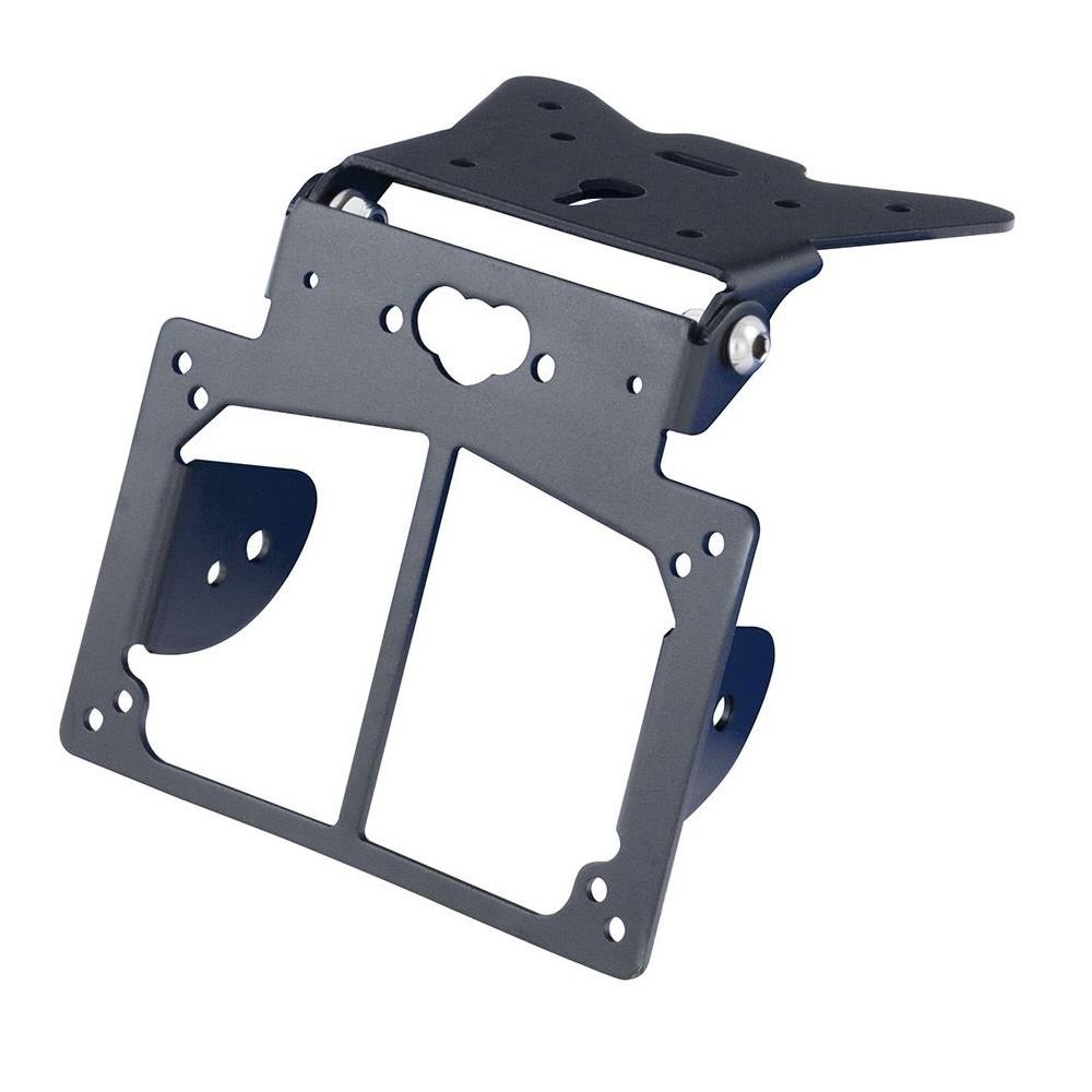 BikeIt Motorcycle Universal Number Plate Hanger Bracket With Indicator Mounts