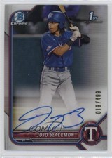2022 Bowman Chrome Prospect Refractor 19/499 JoJo Blackmon #CPA-JBN Auto 0w27