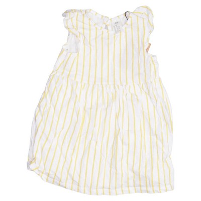 H&M, Kleid, Größe: 86, Gelb/Weiß, Streifen, Mädchen #ica