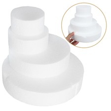 Manichini per torte in schiuma per fondente decorazione pratica cerchi decorazione matrimonio 4 livelli R