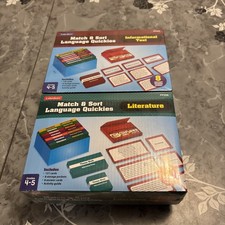 Lakeshore Match Sort Language Quickies Literature Informational Text Grd 4-5