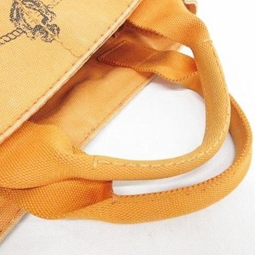 Prada Canapa S Orange Canvas Tote Bag Authentic | eBay