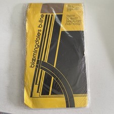 Vintage Bloomingdale's B-line Sheer To Waist Pantyhose Sandalfoot Sandalwood A