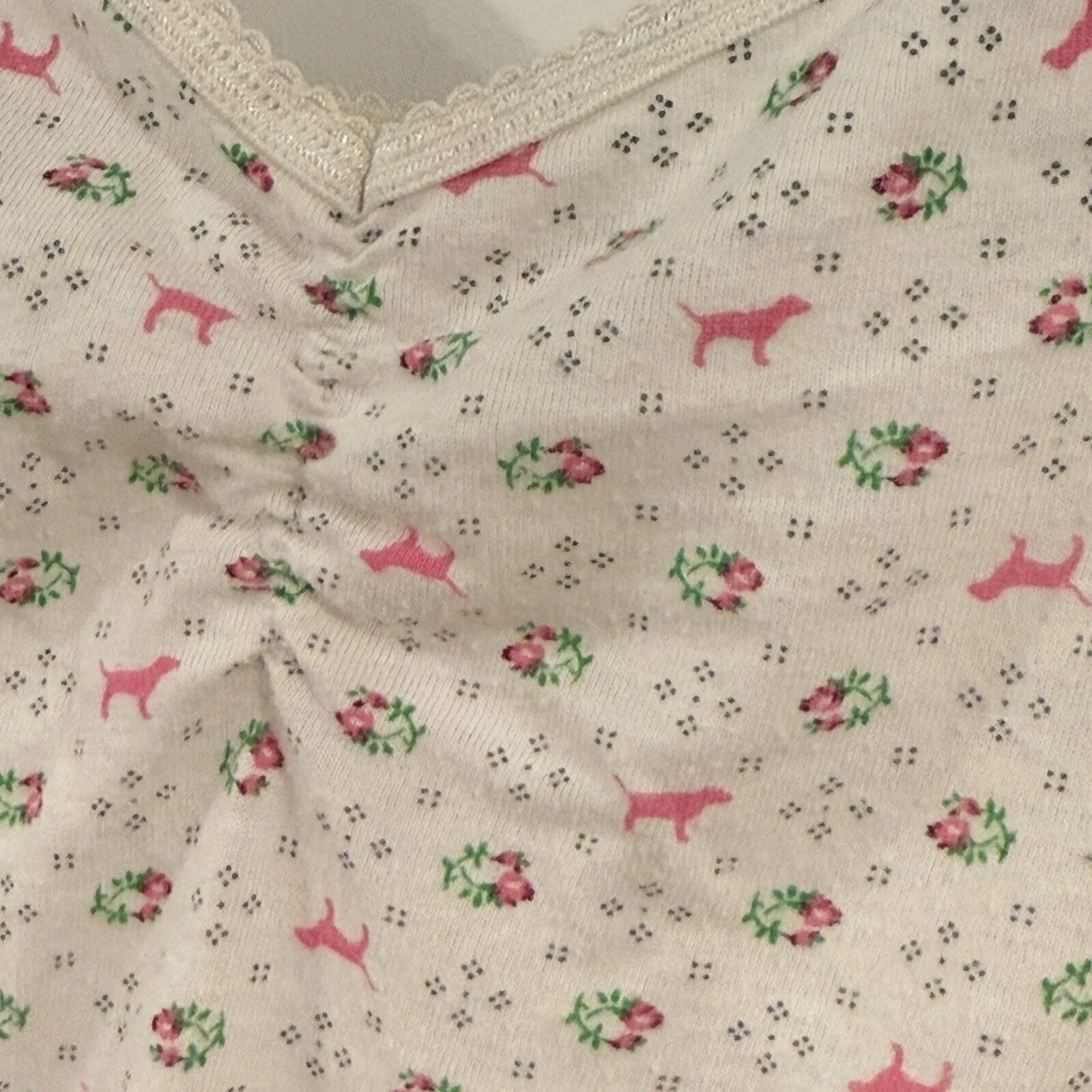 UNDERCOVER Abito ROSA Victorias Secret a punta in maglia bambina vita bassa nighty Y2K taglia M