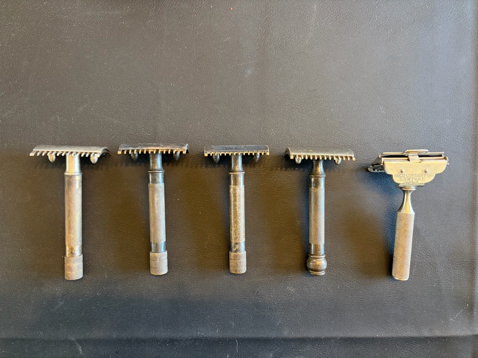 Lot Gem Cutlery Gillette Germany Pf Single Edge Razors X5