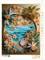 Calvendo Puzzle Vacation By The Sea | 1000 Pieces, Finished Size 25.2 × 18.9 In