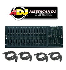 American DJ Scene Setter 48 Dimmer Console Light Controller 4 Dmx Cables New