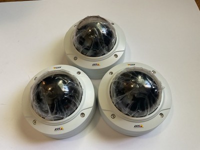 *LOT OF 3* Axis Dome PoE IP Network Camera P3225-LVE MKII Day Night In/Outdoor