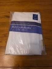 Classic Combinations Tab Top Voile Panel/Curtain 140cm x 206cm (55”x81”) White