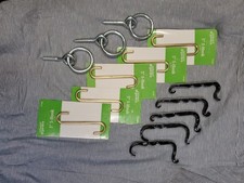 Five.coat.hat.keys.hooks.five Brass Plated.hooks.three.3.inch.hitching.post...