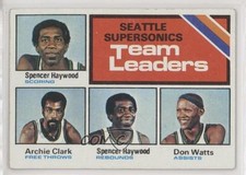 1975 Topps Team Leaders Spencer Haywood Archie Clark Slick Watts #132 HOF 0d78
