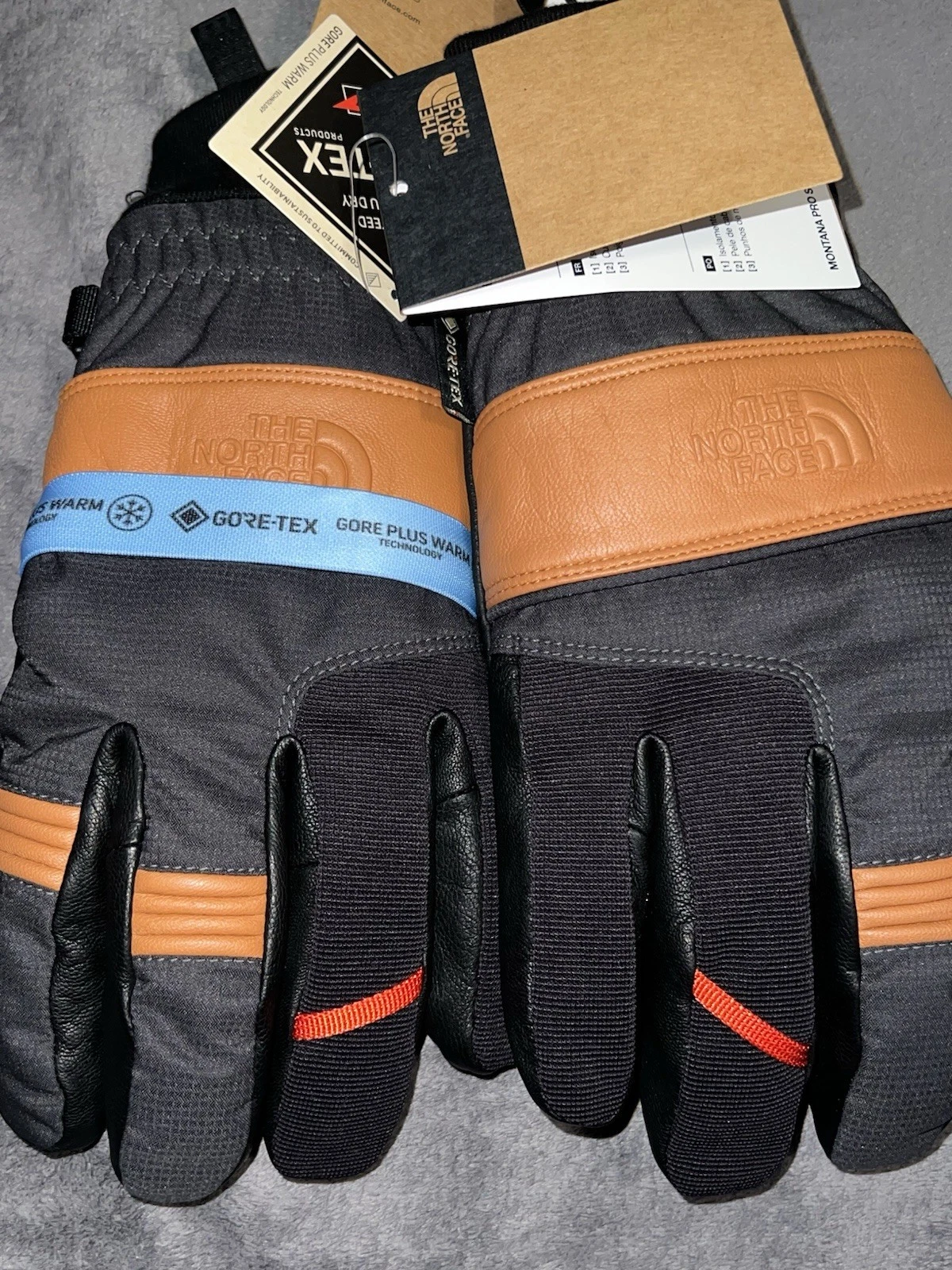 The North Face Montana Pro SG Trigger Gore-Tex Ski GTX Gloves Mens XL