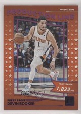 2022-23 Panini Donruss Production Line Purple Press Proof Devin Booker #8 w6g