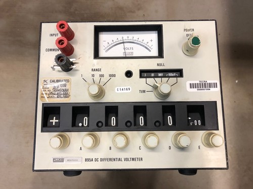 Fluke 895A DC Differential VoltMeter, For Parts or Repair #1