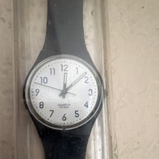 Swatch Quartz Analog Wristwatch White Dial Ar...