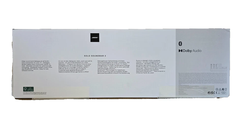 Bose® Solo Soundbar II TV Sound System schwarz | Neu & OVP - Bild 2 von 2