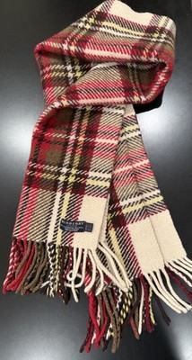 BURBERRY CASHMERE AND WOOL GIANT MULTI-COLOUR PLAID SCARF/SHAWL LARGE - 15'' X 76