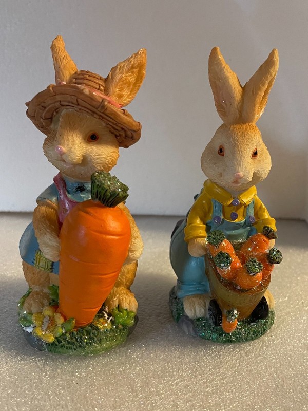 Bunny Garden Gala - A Pair of Bunny Gardens Figurines