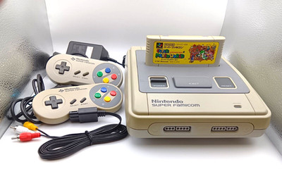 Nintendo SFC Super Famicom & Super Mario World software included Made in Japan