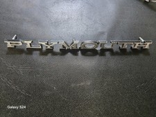 Vintage Plymouth Nameplate Emblem Vintage Plymouth Nameplate Emblem
