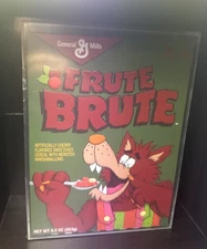 KAWS x General Mills Frute Brute Cereal Limited Sealed Box In Acrylic Case