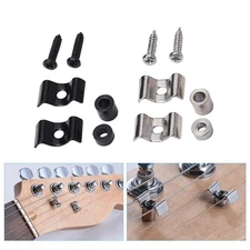 4PCS/2 Sets Guitar String Trees Retainer Guides for Guitar Bass with Screws a