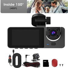 Multi-Channel Dash Cam W/ Coverage Plus 32G Card Sensor Motion Detection Parking