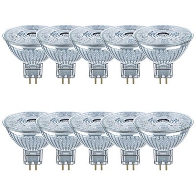 10 x Osram LED MR16 Glas Reflektor 3,8W = 35W GU5,3 12V neutralweiß 4000K