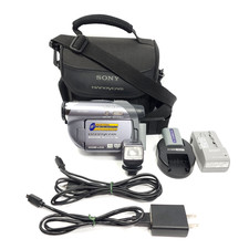 Sony Handycam DCR-DVD305 DVD Camcorder with 12x Optical Zoom, Bundle, Tested