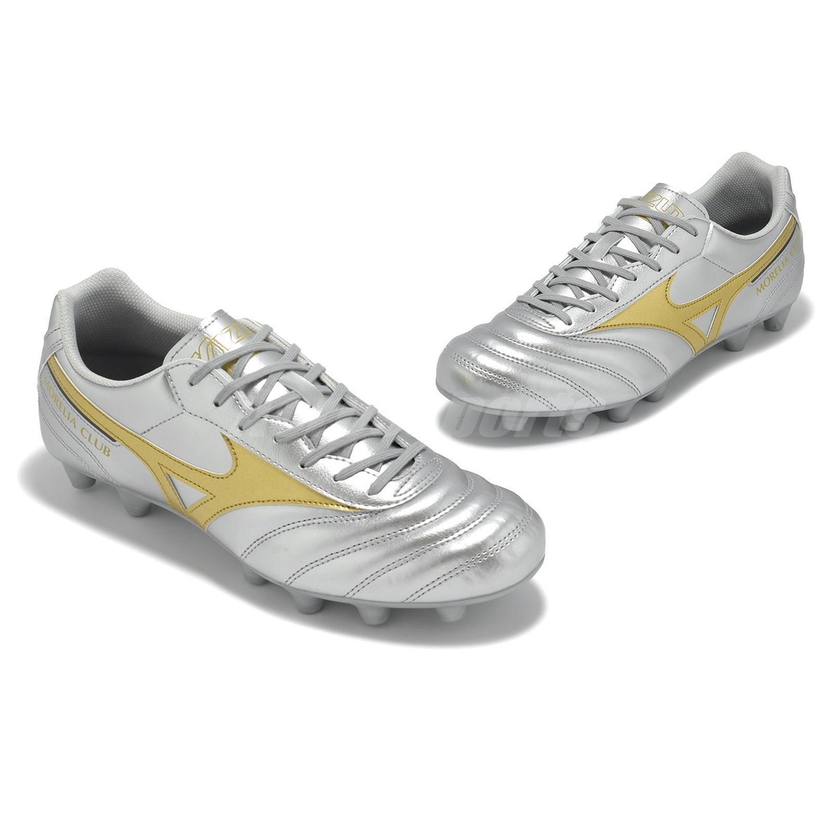 Mizuno Morelia II 2 Club Silver Gold Men Soccer Shoes Spikes
