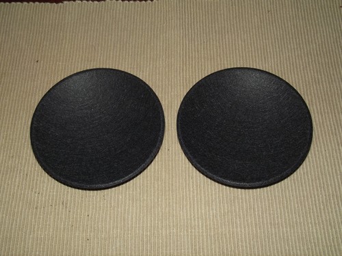 4.5" FELT SPEAKER-WOOFER DUST CAP PAIR (2) // LIP UP // 114mm - Picture 2 of 2