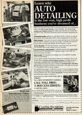 1989 Vintage Print Ad Curtis System Learn why Auto Detailing is the low cost