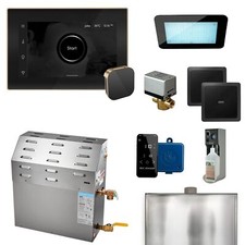 Mr. Steam MSSUPER1EC1 xDream Steam Shower Kit Black x Brushed Bronze