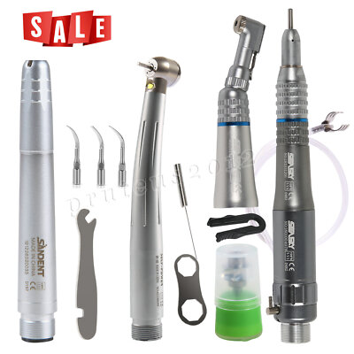 Dental Pana Max LED High /Low Speed handpiece & Pneumatic Scaler Kit 2 hole