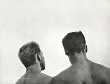 1982 Vintage BRUCE WEBER Male Brothers Daryl+Stokes Neck Photo Gravure On 11X14