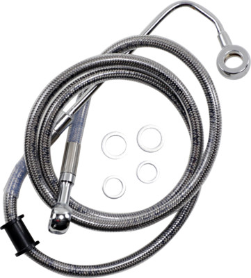 Drag Plus 8'' Extended Brake Line Kit, Clear - 1741-5758